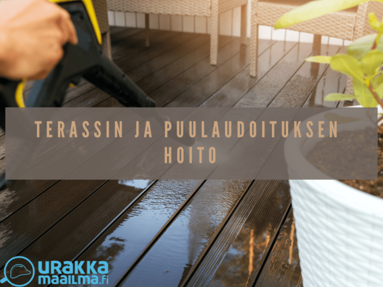 Terassi kesäkuntoon! Katso neuvot terassin ja puulaudoituksen huoltoon