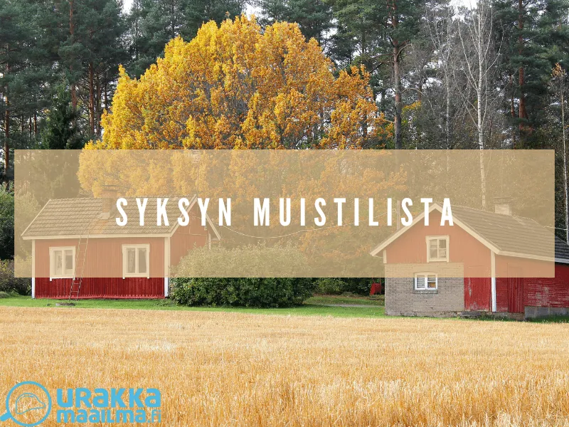 artikkelikuva syksyn muistilista, jossa omakotitalo ja peltomaisema