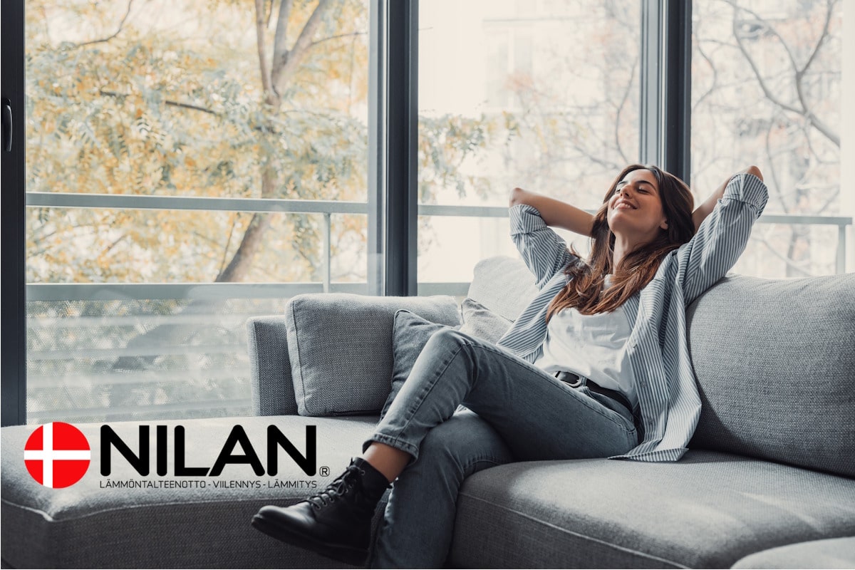 Nilan Compact PC MLP XL -maalämpöpumppu hoitaa lämmityksen, viilennyksen ja ilmanvaihdon